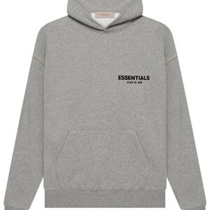 Fear of God Essentials Gray Hoodie